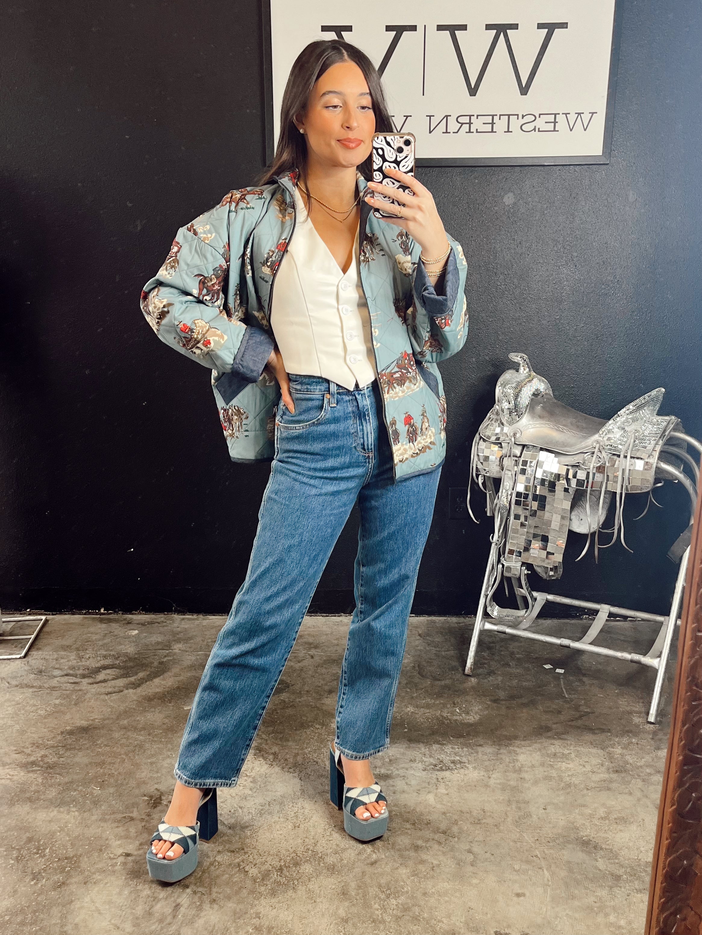 The Wrangler Mom Winter Hue Jeans- 28