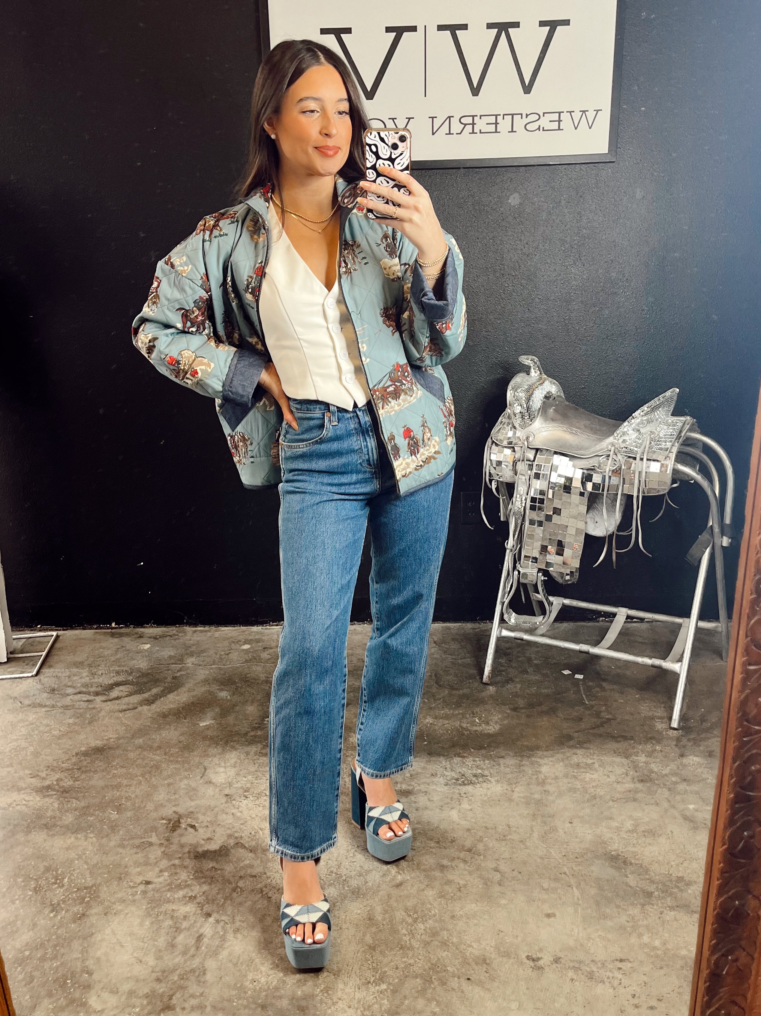 The Wrangler Mom Winter Hue Jeans- 28